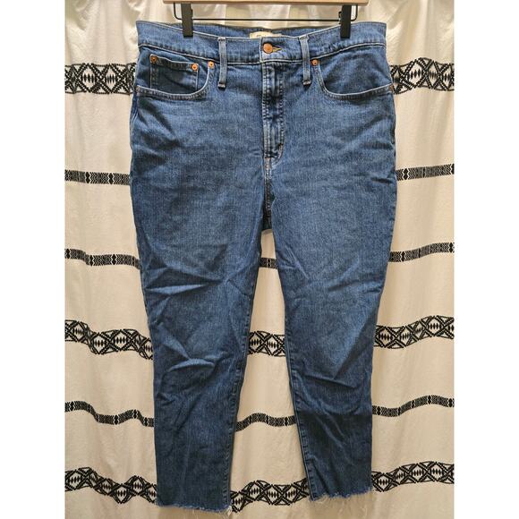 Madewell The Perfect Vintage Jean medium wash raw hem size 31 - Picture 1 of 10